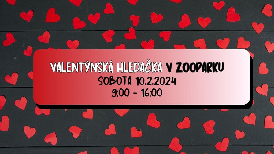 VALENTÝNSKÁ HLEDAČKA v Zooparku Zelčín