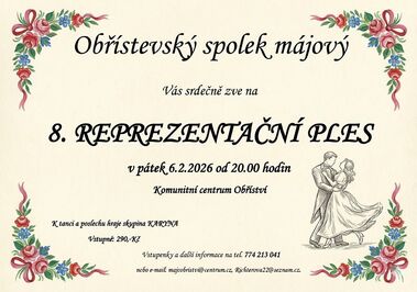 8. Reprezentační ples v Obříství