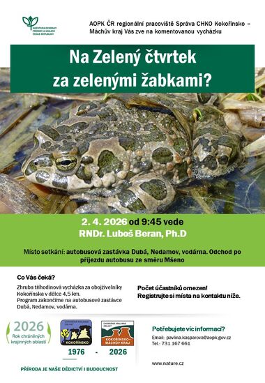 Na zelený čtvrtek na zelené žáby!