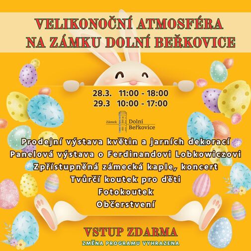 Velikonce na zámku Dolní Beřkovice