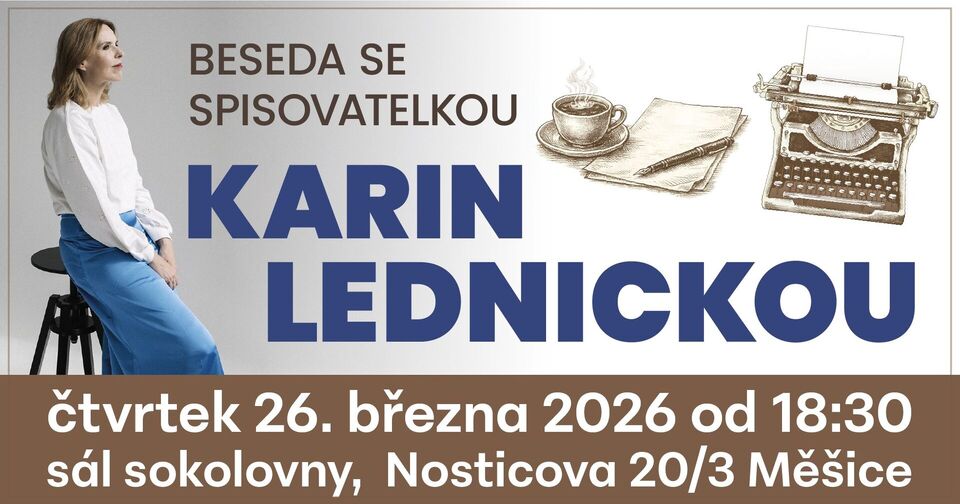Beseda se spisovatelkou Karin Lednickou