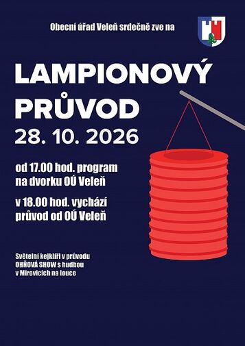 Lampiónový průvod ve Veleni