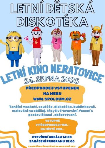 VELKÁ LETNÍ DĚTSKÁ DISKOTÉKA