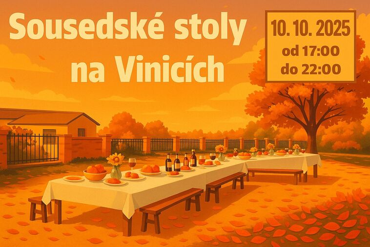 Sousedské stoly na Vinicích