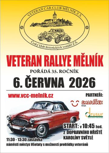 Veteran rallye Mělník